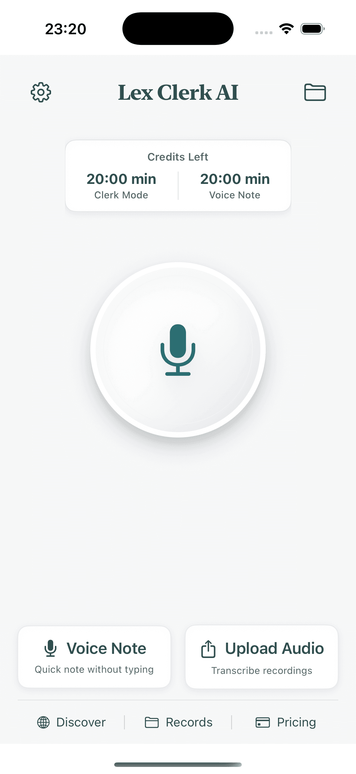 LexClerk App Screenshot 1