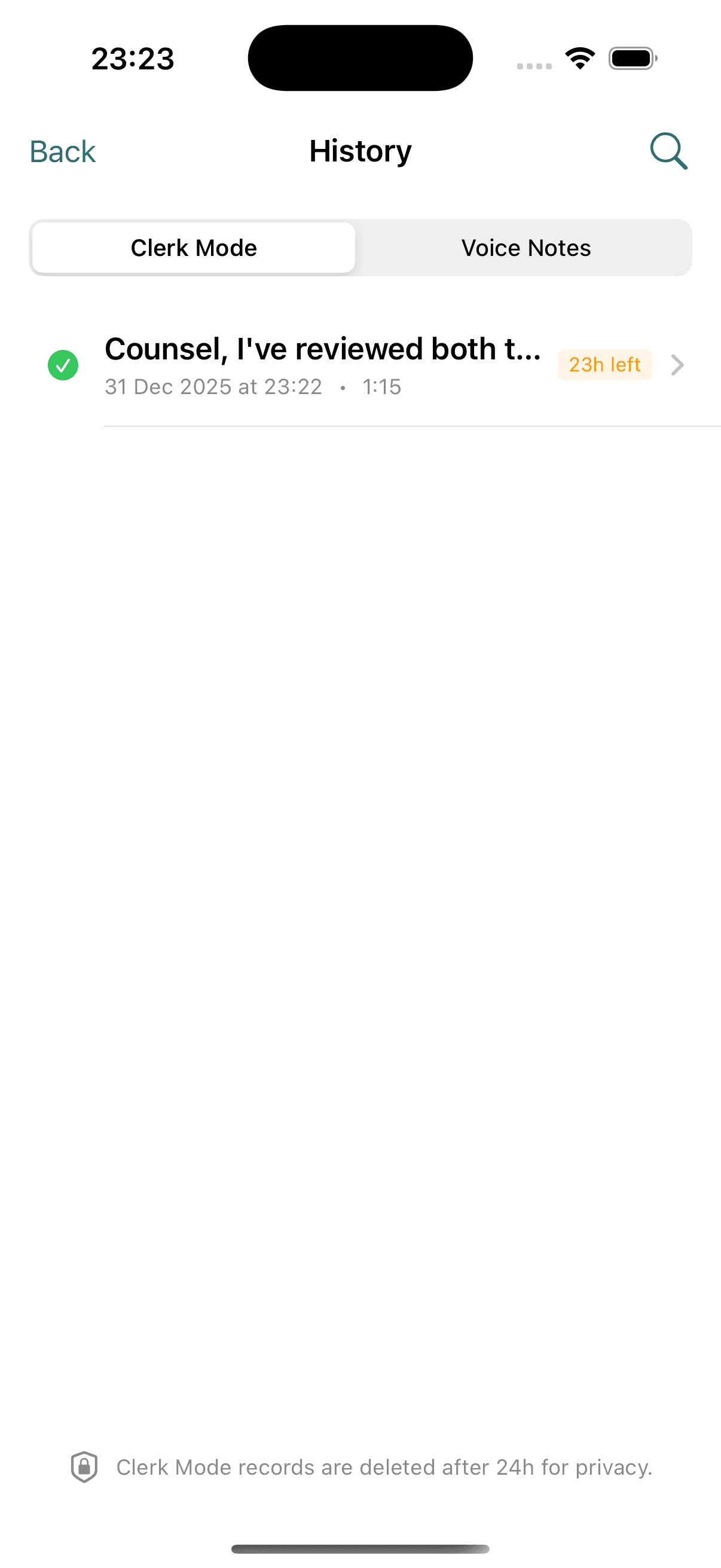 LexClerk App Screenshot 3